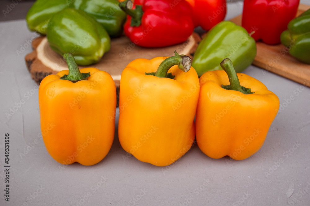 yellow and red peppers yellow and red peppers
