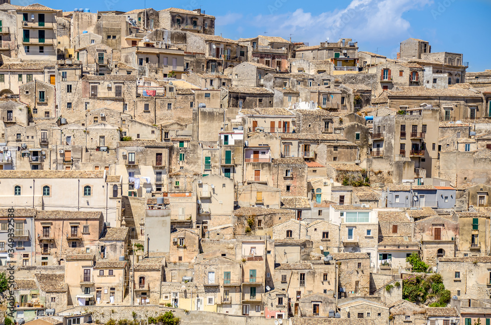 panoramic view of Modica, Sicily