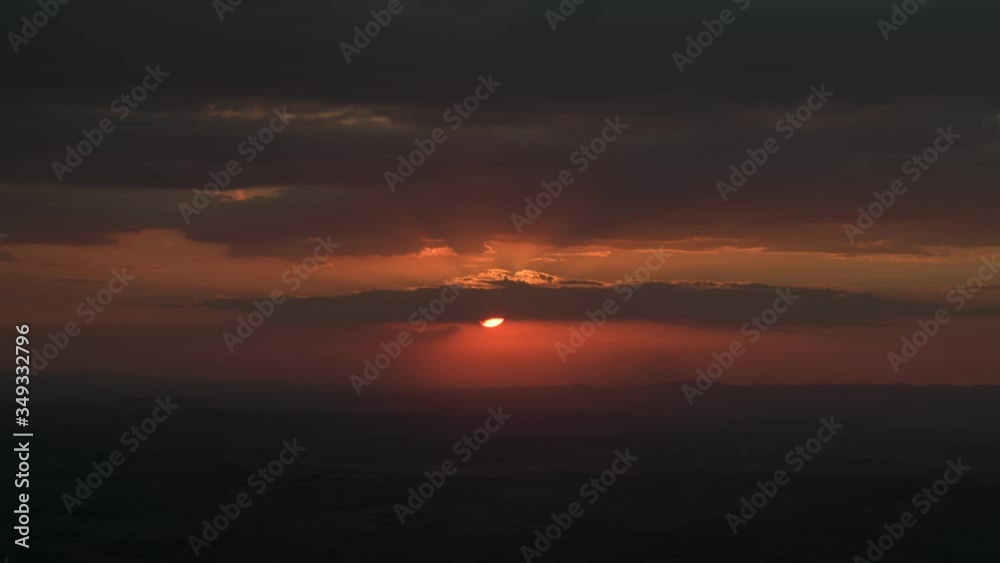 Cloudy Sky at Sunset in the Mountains in Brazil Cloudy Sky at Sunset in the Mountains in Brazil