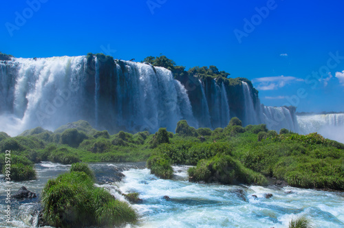Foz do Iguazu  BRAZIL - FEBRUARY 24  2018  Foz do Iguazu. Is a touristic town and waterfalls at Brazil.