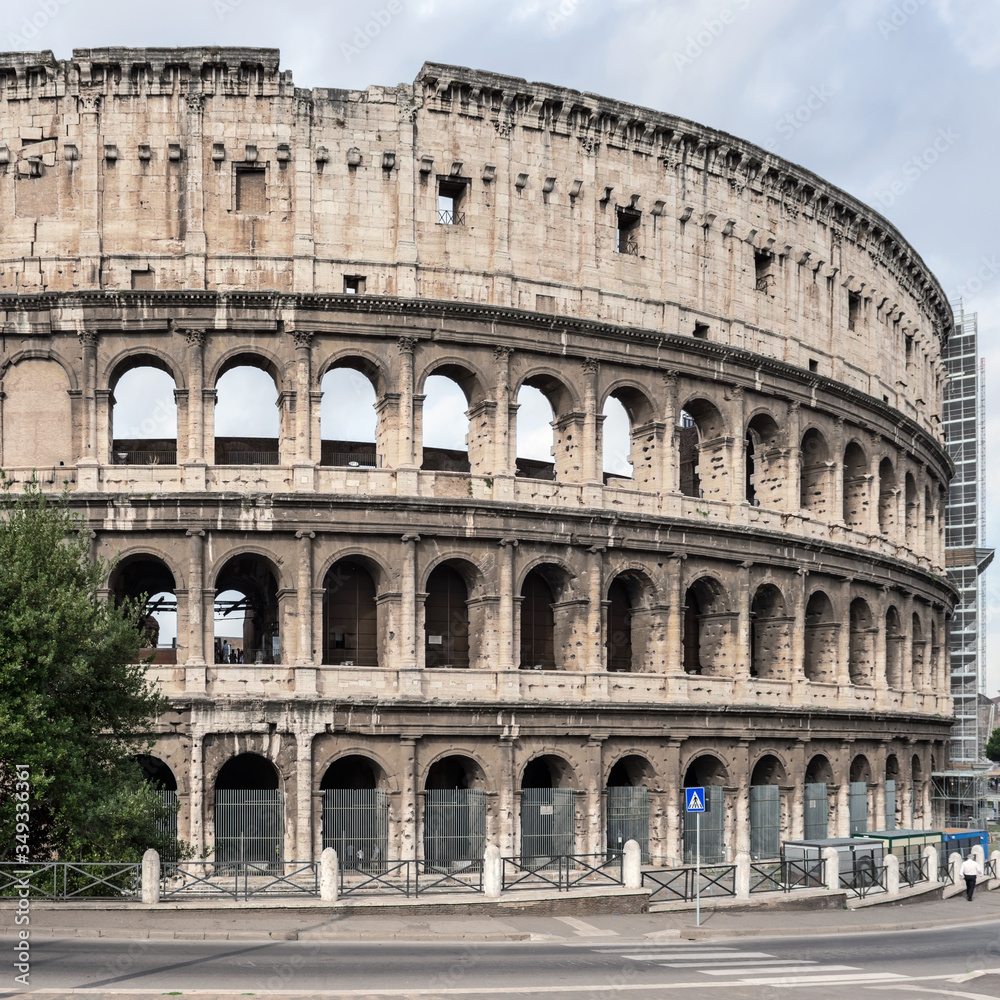 Flavian Amphitheatre known as the Coliseum in Rome, Italy.