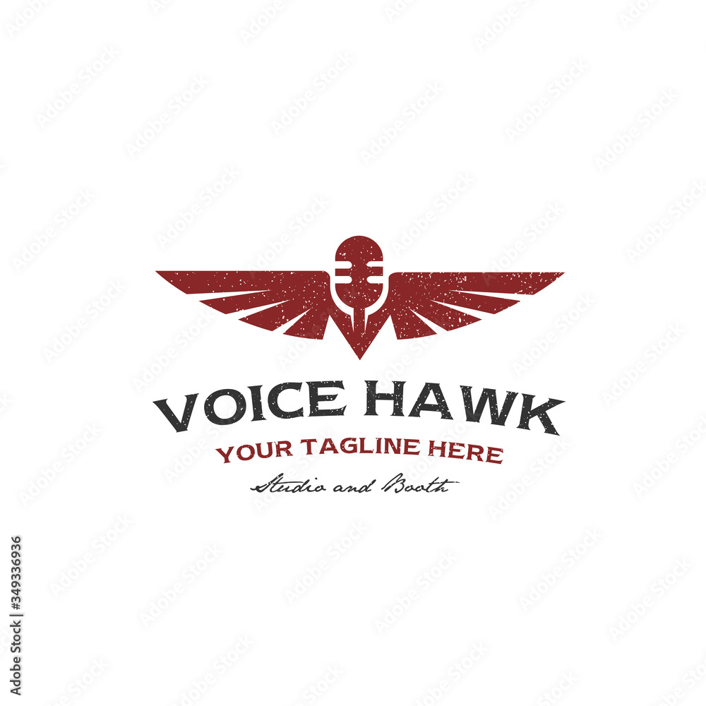 Obraz premium Premium vector logo recording