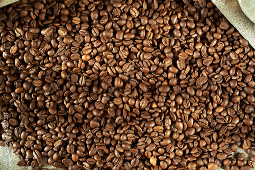 coffee beans background © svetlova