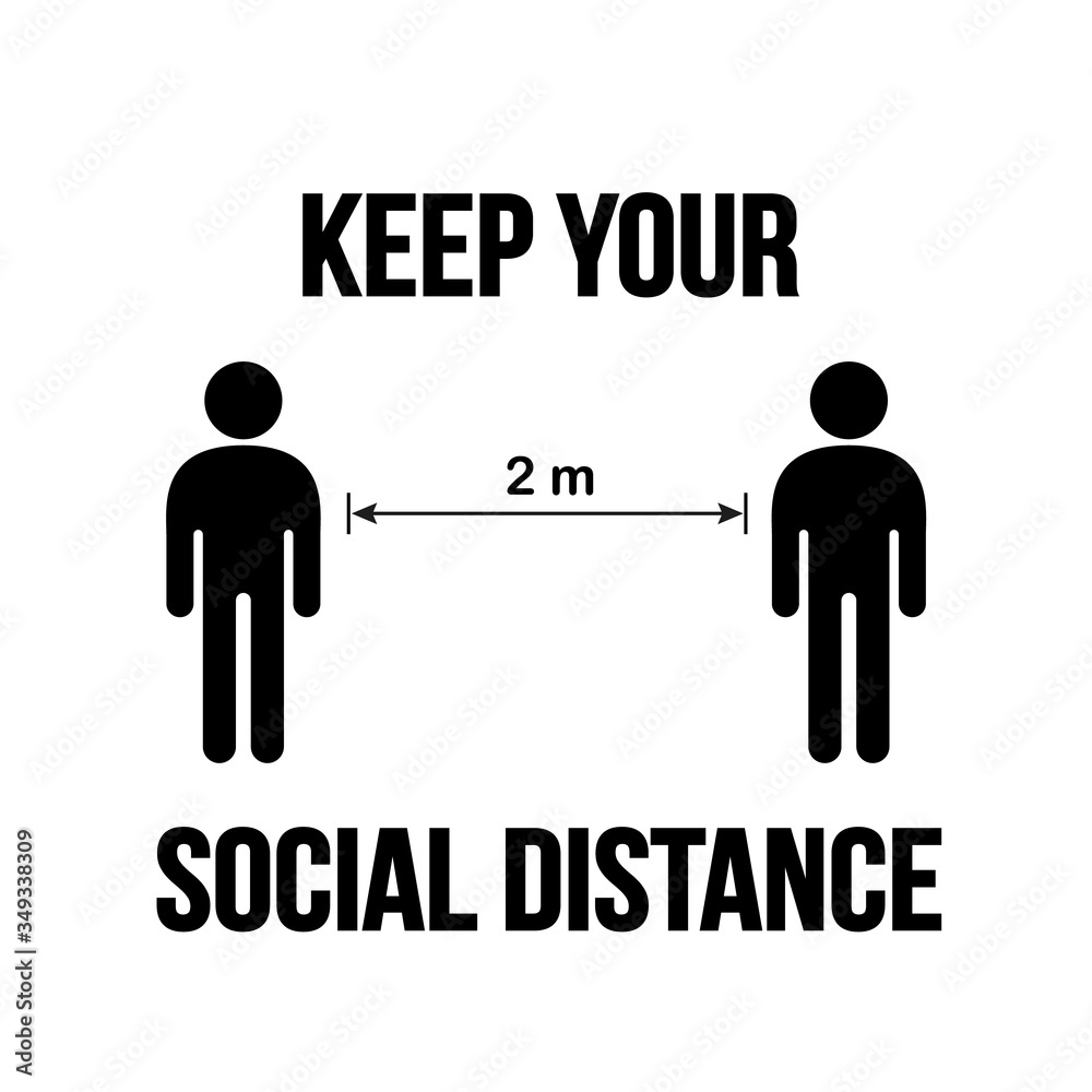 Social Distancing Icon Vector Illustration covid - 19 virus Social Distancing Icon Vector Illustration covid - 19 virus