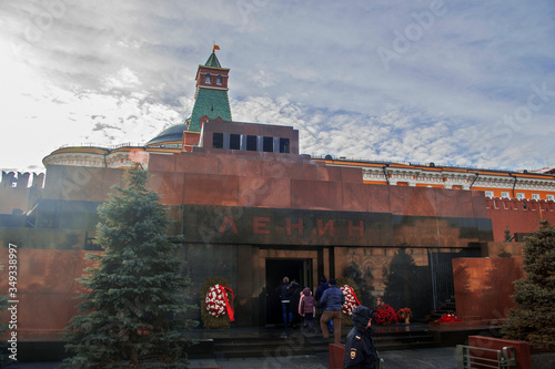 The Lenins Mausoleum - Lenins Tomb on the Red Square, Moscow photo