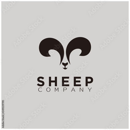 Silhouette Black sheep for logo design