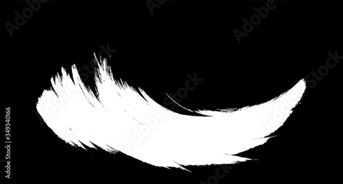 Vector brush sroke texture. Distressed uneven grunge background. Abstract distressed vector illustration. Overlay over any design to create interesting effect and depth. Black isolated on white. EPS10