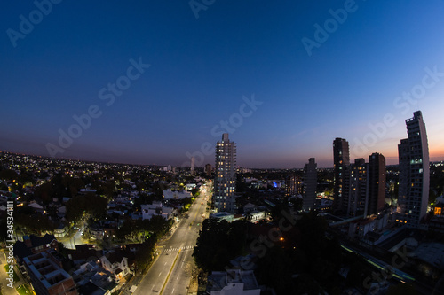 Skyline of suburbs  Buenos Aires  Argentina