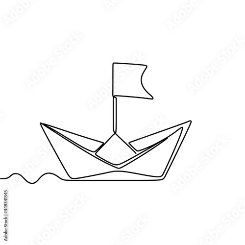 Continuous one drawn line o...