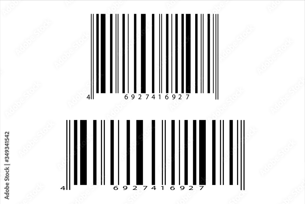 Realistic bar code icon. A modern simple flat barcode. Marketing, the concept of the Internet. Realistic bar code icon. A modern simple flat barcode. Marketing, the concept of the Internet.