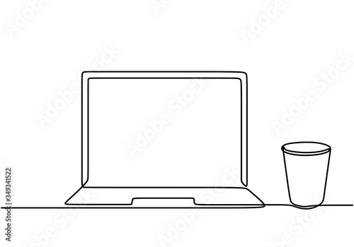 Continuous one line drawing...