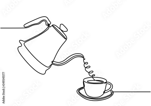 Continuous line drawing of ...