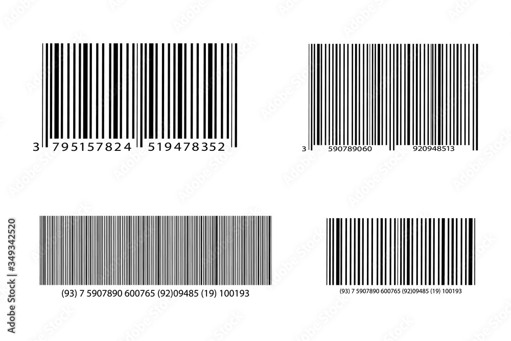 Realistic bar code icon. A modern simple flat barcode. Marketing, the concept of the Internet. Realistic bar code icon. A modern simple flat barcode. Marketing, the concept of the Internet.
