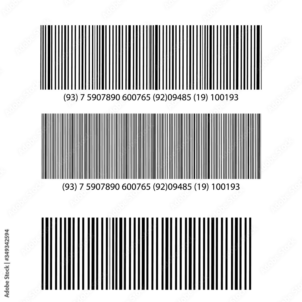 Realistic bar code icon. A modern simple flat barcode. Marketing, the concept of the Internet. Realistic bar code icon. A modern simple flat barcode. Marketing, the concept of the Internet.