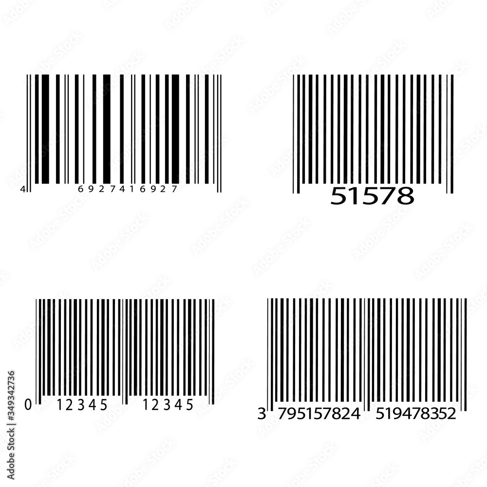 Realistic bar code icon. A modern simple flat barcode. Marketing, the concept of the Internet. Realistic bar code icon. A modern simple flat barcode. Marketing, the concept of the Internet.