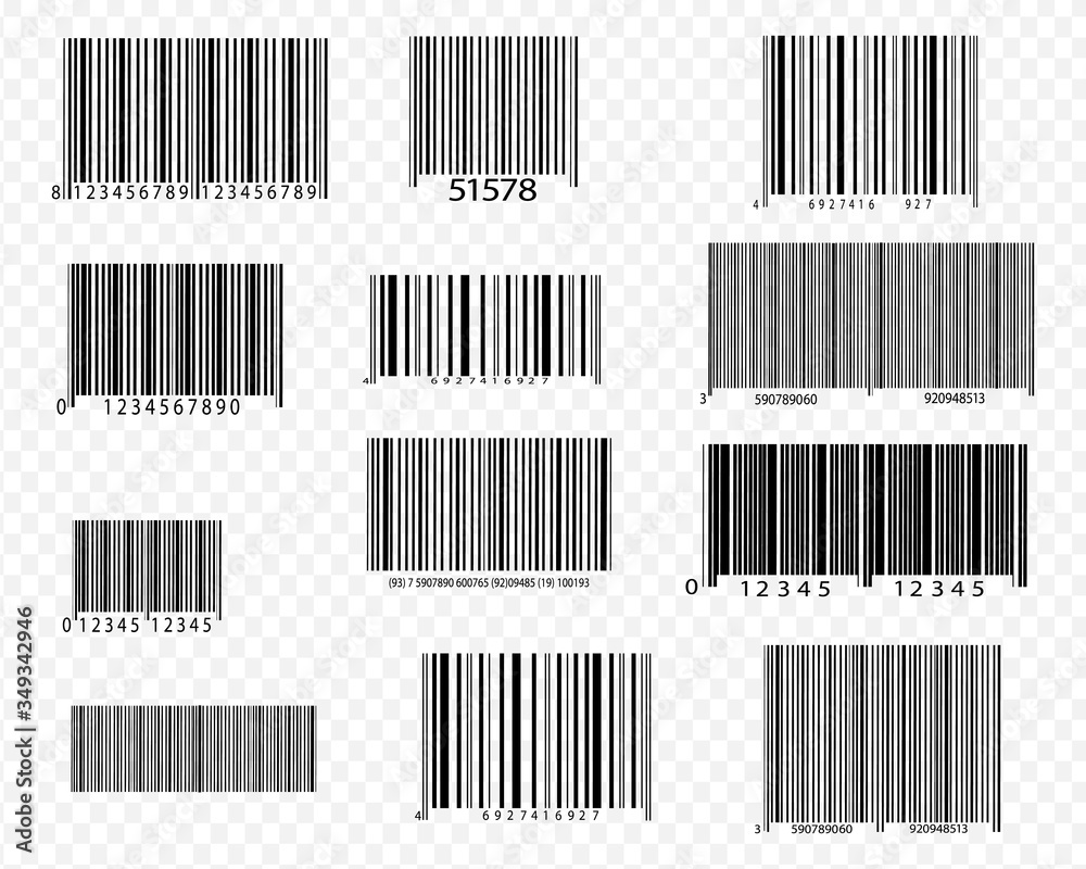 Realistic bar code icon. A modern simple flat barcode. Marketing, the concept of the Internet. Realistic bar code icon. A modern simple flat barcode. Marketing, the concept of the Internet.