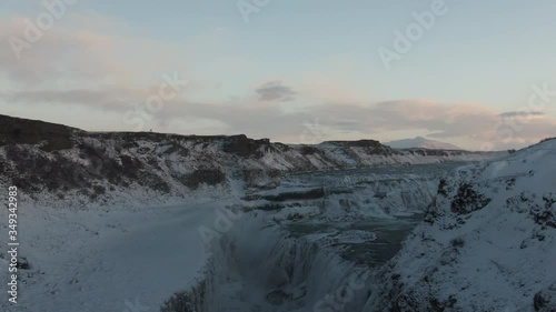 Wallpaper Mural Huge Gullfoss waterfall in Iceland Torontodigital.ca