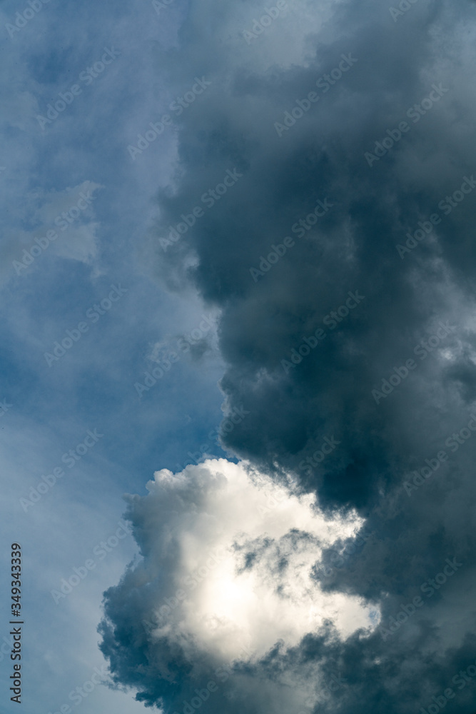 Summer cloudscape. Storm.