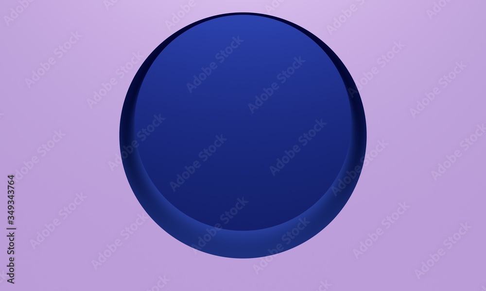Lilac abstract background with a round window in a blue room. Minimalist backdrop design for product promotion. 3d rendering Lilac abstract background with a round window in a blue room. Minimalist backdrop design for product promotion. 3d rendering