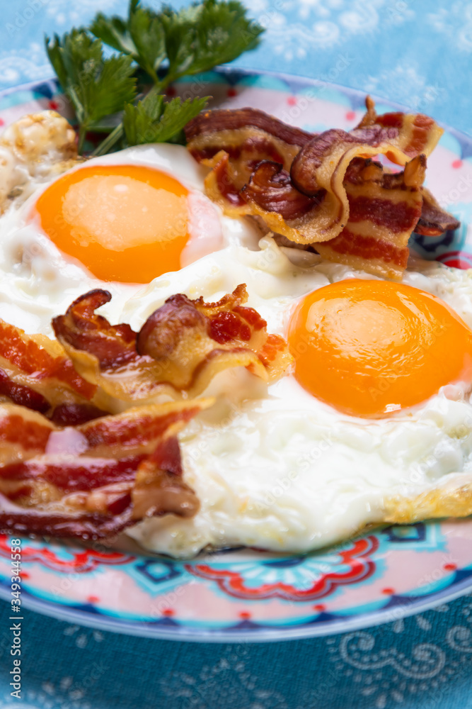 Fried eggs and bacon Fried eggs and bacon