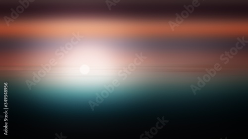 Sunset background illustration gradient abstract,  sunlight blurred.