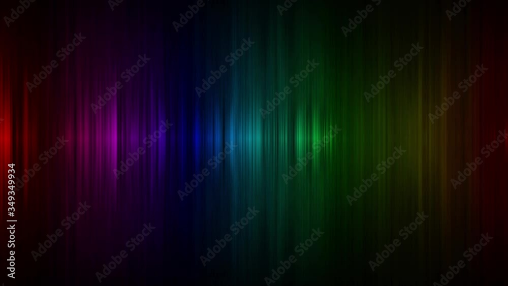 Loopable sound wave music animation colorful aurora spectrum rainbow animation 4k 60fps