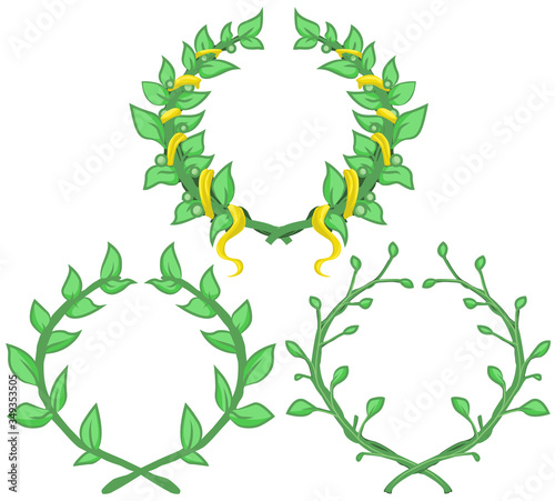 Laurel Wreaths Design Element