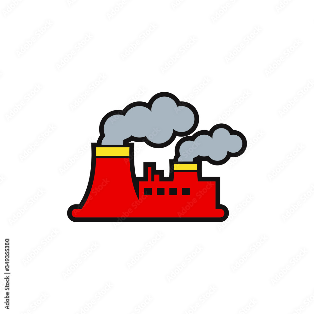Plakat polution icon