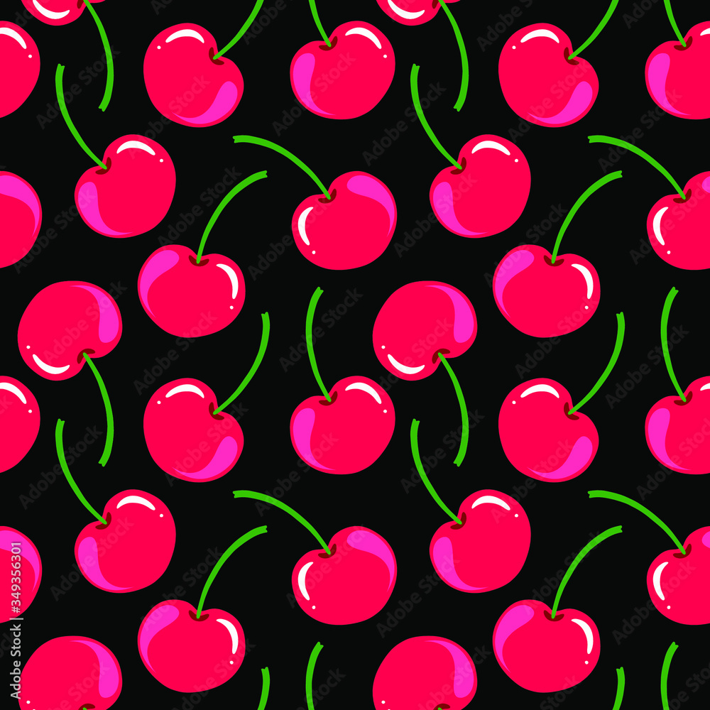 Cherry. Pattern element. Vector illustration. Cherry. Pattern element. Vector illustration.