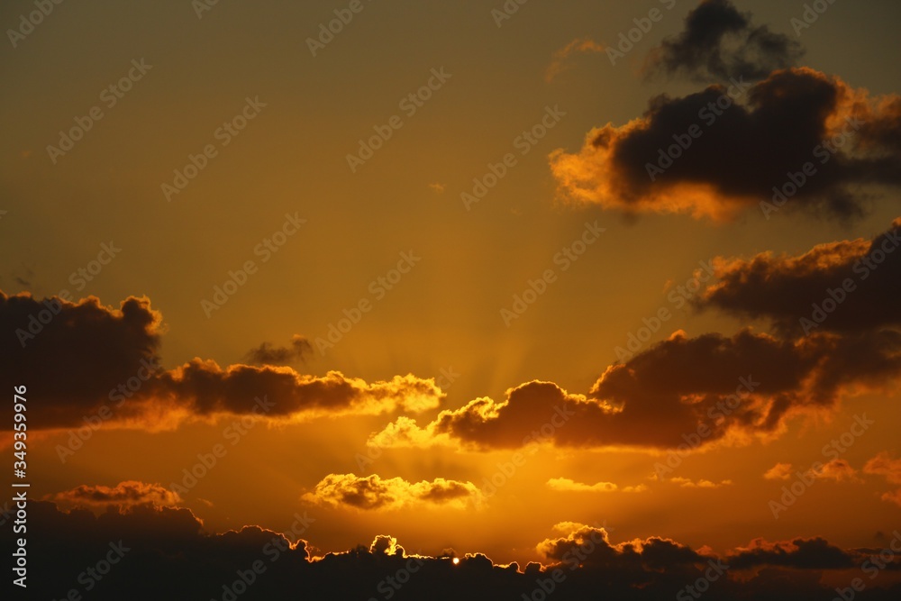 Fototapeta premium sunset in the clouds