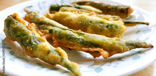 vegetarian green chili pakoda_by Vijay Parekh