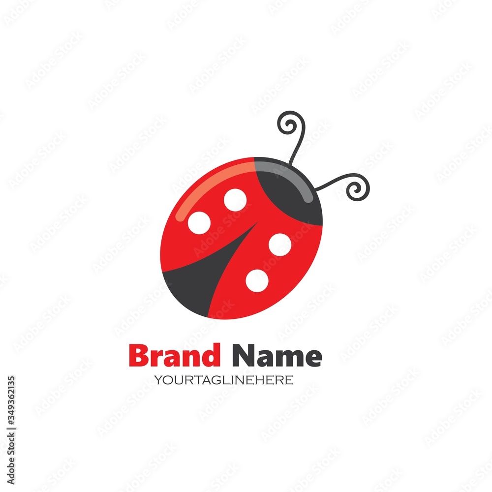 Obraz premium ladybug vector icon illustration design