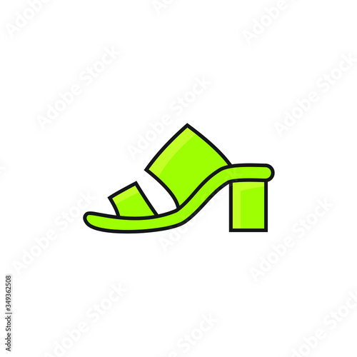 Block heeled sandal icon 
