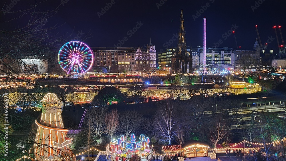 Fototapeta premium Edinburgh Christmas Fair
