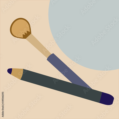 decorative cosmetics for beautiful women