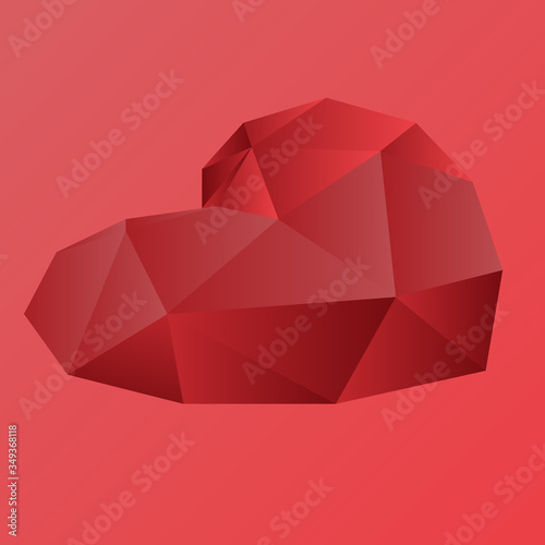 heart of small red triangles