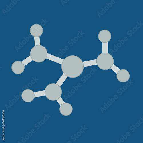 complex molecule on a dark background