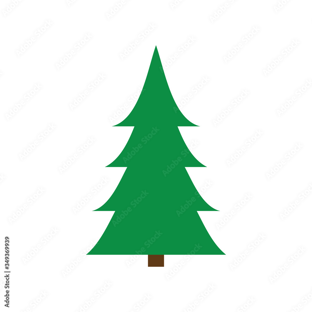 Fir tree simple vector design Fir tree simple vector design