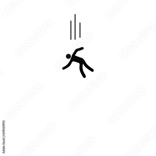 Slika na platnu Figure falling