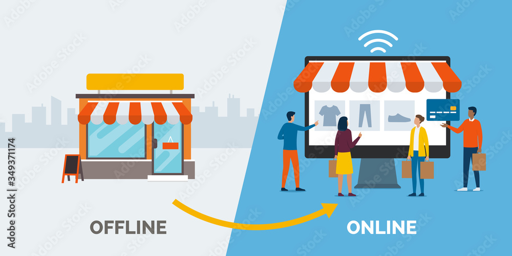 Retail offline to online
