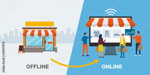 Retail offline to online