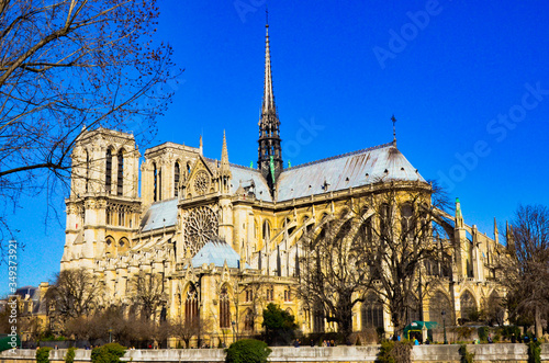 Notre Dame Cathedral Façade, Paris, France