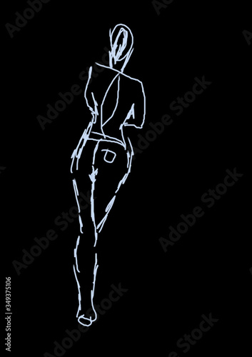 Szkic kobiety © Bernadeta
