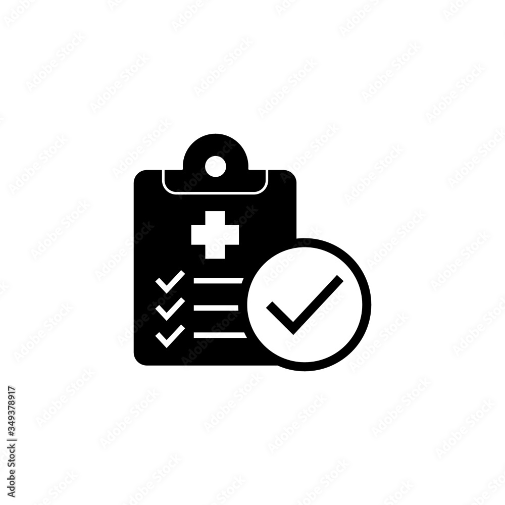diagnosis report icon, medical file icon in black flat design on white background diagnosis report icon, medical file icon in black flat design on white background