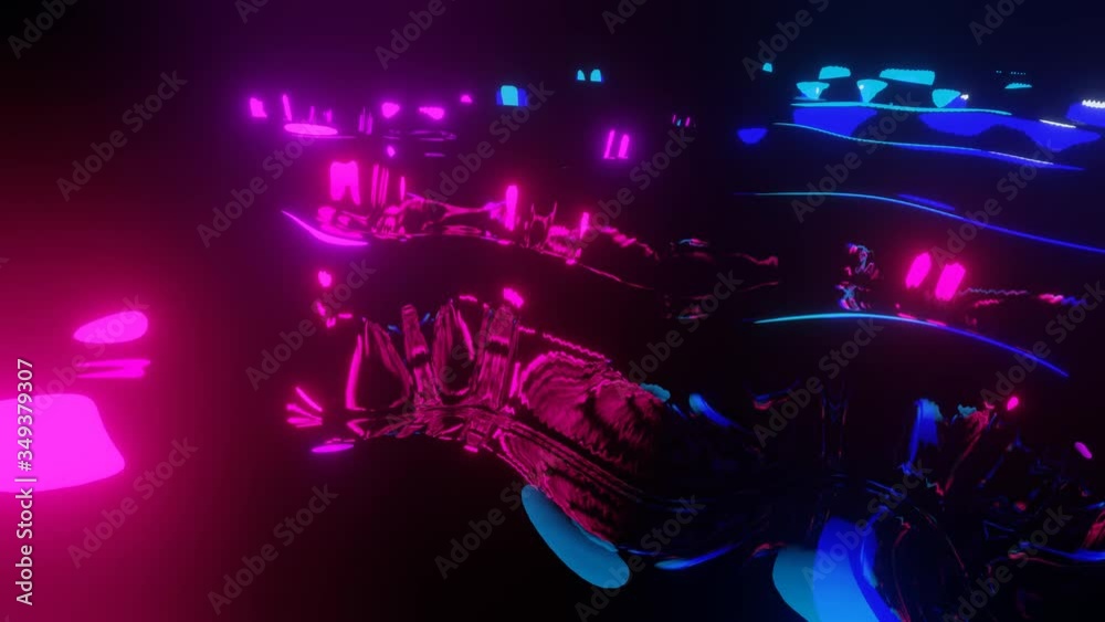 Abstract blue and purple neon light liquid waves motion. Animation Ultra Quality 4K 3840x2160 Abstract blue and purple neon light liquid waves motion. Animation Ultra Quality 4K 3840x2160