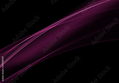 Abstract background waves. Black and fuchsia abstract background for business card or wallpaper