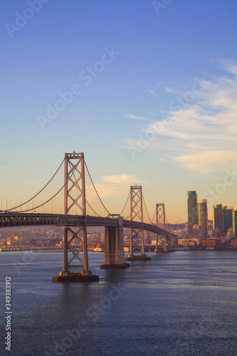 Photography San Francisco City Skyline and Bay Bridge