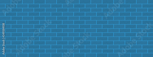 blue tiles background abstract. Blue brick wall background textures vector illustration panorama pattern seamless 