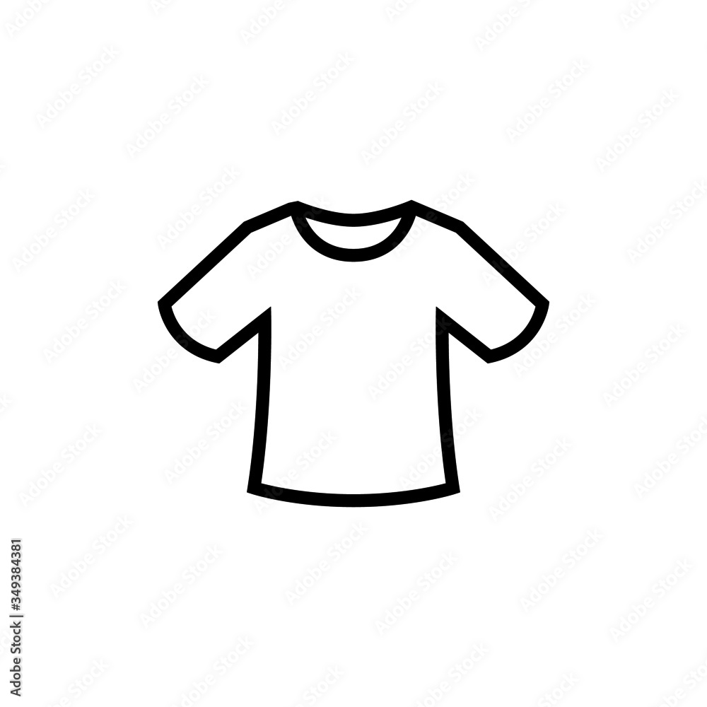 Fototapeta premium Tshirt icon in trendy flat syle in linear style on white background