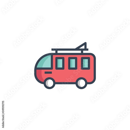 travel bus icon vector illustration design